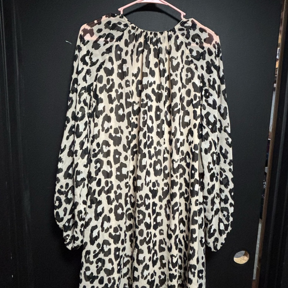Cheetah print dress Eva Mendes